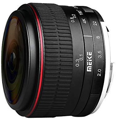 Meike Obiettivo Fisheye 6,5 mm f/2.0 per fotocamere Fuji X-mount mirorrless