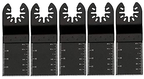 Power Oscillating Tool Blades SUPERTOOL 5PCS 34mm HCS Metal Wood Oscillating Multitool Oscillating Kit Multi Tool For Cuttting hardwood, pvc tube cutting, soft metals