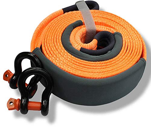 Pkw Abschleppseil,Hohe dichte Abschleppseil,Mit 2 Sicherheitshaken,Nylon Abschleppseile,Maximale Zugkraft 33069 lb,für Autos/SUV/landwirtschaftliche Fahrzeuge