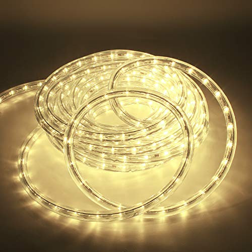 kefflum Tubo de LED Manguera,36 LEDs/M Tiras LED Manguera LED de Tira de Manguera Exterior e Interior,Impermeables IP65 Luces LED,Decoración para Navidad,Fiesta,Boda,Patio,Jardín,Festival (14 m)