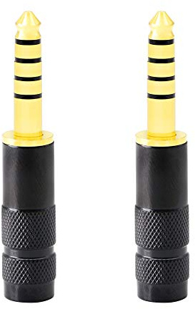 PNGKNYOCN Ersatzstecker, 4,4-polig, symmetrisches Kabel, mm, Löt-Typ, DIY-Audiokabel-Anschluss, KANGPING für Kopfhörer und Verstärker mit 4,4-mm-Schnittstelle (2er-Pack)