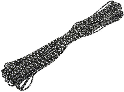 Demeras Multifunktion Paracord 1 strå kärna 2 mm polyester verktygsrep för utomhusöverlevnad camping klättring bindningsrep (15 m)