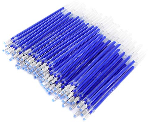 100 Uds, Rotulador de tela, recarga, rotuladores de tela borrables con calor, rotulador de desaparición automática para sastres, costura y costura