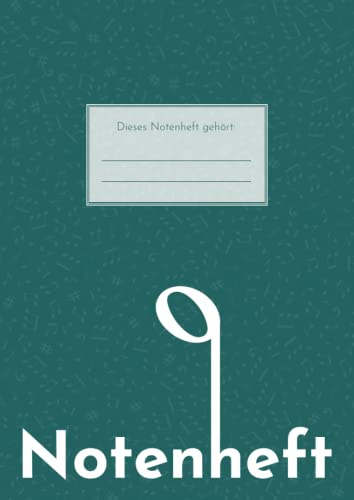 Notenheft DIN A4 - 100 Seiten, große Lineatur, Für Anfänger und Fortgeschrittene geeignet: Das Notenheft A4 in perfekter Größe für Schule, Musiker, Komponisten aber auch Alle, die es werden wollen