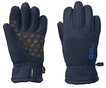 Jack Wolfskin Unisex Kinder Fleece Glove Kids, night blue, 128