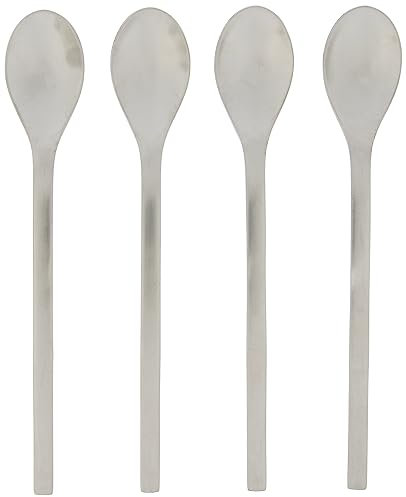 Puresigns Latte 3010427 Macchiato Lot de 4 cuillères en acier inoxydable mat 18/10 18,5 cm