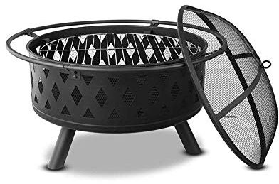 WANWEN Außenheizung Brazier Holzofen Feuergrill Terrassenheizung Ofen Holz Brazier Lagerfeuer Grill Multifunktion (Größe: A) Little Surprise