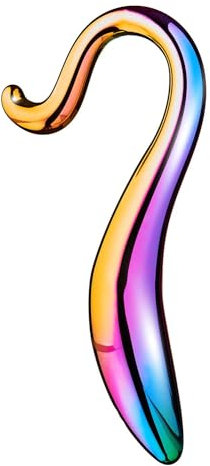 Dream Toys Glamour Glass Elegant Curved Dildo Multicolor 18 cm