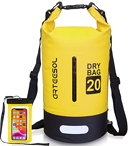 Blackace arteesol Dry Bag wasserdichte Tasche 5L/10L/20L/30L Wasserfester Beutel Packsack mit Langen Doppeltem Verstellbarer Schulterriemen für Schwimmen Bootfahren Kajak Wassensport Treiben