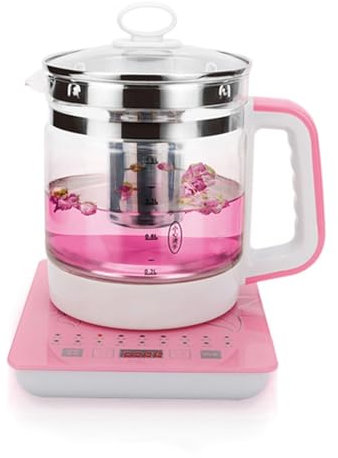 ZHXIANG Health Pot,Fully Automatic Multifunctional Tea Maker,Thickened Glass Electric Kettle,Flower Teapot Black Teapot