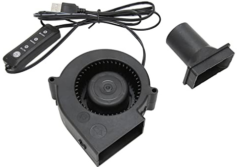 Turbo USB Fan Blower - 3 Speed DC 5V Brushless Cooling Fan for Pc, Cpu, Gpu, 3D Printer
