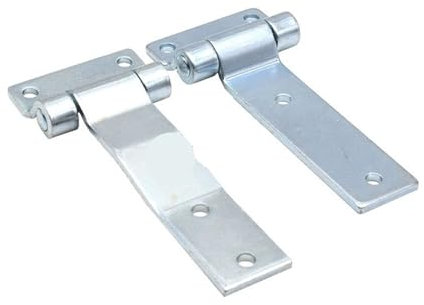 T-förmiges Scharnier for schwere Maschinen, Holzzauntür, Eisentürscharnier, Industrieausrüstung, Schrank, verdicktes Scharnier, 1 Stück(126-2-Iron)