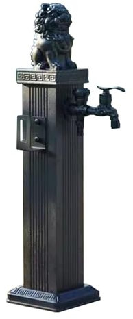 Wasserzapfsäule Garten Außensäulendekor-Wasserhahn, Frostsicherer Hofhydrant Für Garten, Schule, Villa, Park, Gemüse, Autowaschanlage(H 27.2inch)