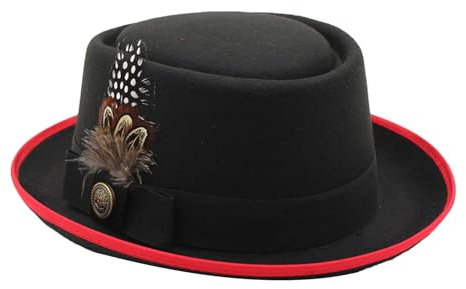 Luxuriöser Hut für Oktoberfest, Deutsch, Alpin Fedora, Bayerisch, mit Federn, ideal für Kostümpartys, Oktoberfest, Weltbuch-Wochenoutfit