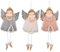 Colgantes de Navidad, 3pcs Colgante De Ángel De Peluche,Colgante De Ángel De Navidad, Ángel Colgante De Peluche Muñeca,Adecuado para Fiestas Navideñas Decoraciones para El Hogar Regalos para Niños