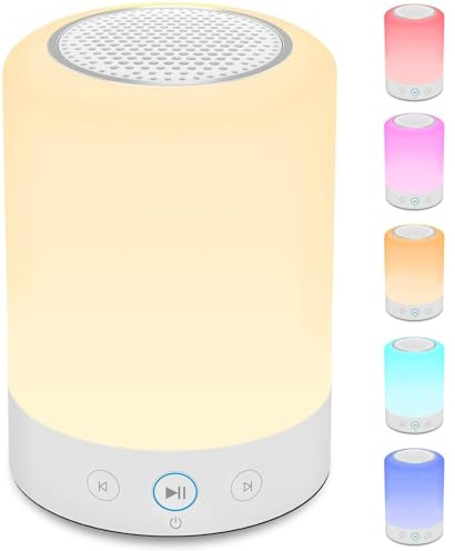 Kipcush White Noise Machine with Night Light – 20 Non-Looping Sleep Sounds, Rechargeable Battery, Touch Control, 6 Timers & Memory Function | Portable Sound Machine for Baby, Adults, Nursery, Travel