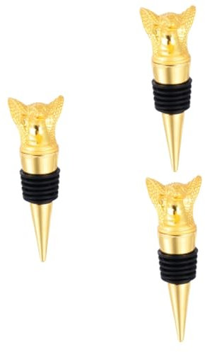 Alipis 3St Sternzeichen Rotweinverschluss chinese zodiac tierkreiszeichen Geschenkidee wohnaccessoires barzubehör Weinflaschensparer Weinbewahrer Flaschenverschluss Hausbedarf