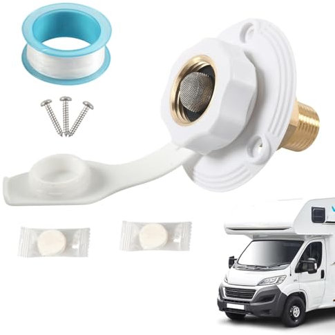 Yianyal Wassereinfüllanschluss für Wohnmobile,Wassereinfüllanschluss für Wohnmobile | Wassereinfüllluke Campinganhänger Wohnmobil Wassereinlass | Robuste Wassereinlassluke, RV-Wassereinlassanschluss