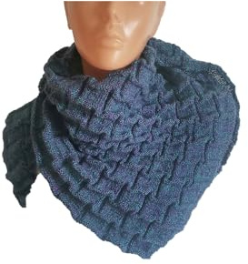 gestricktes Tuch, Dreieckstuch gestrickt, Drachenschal