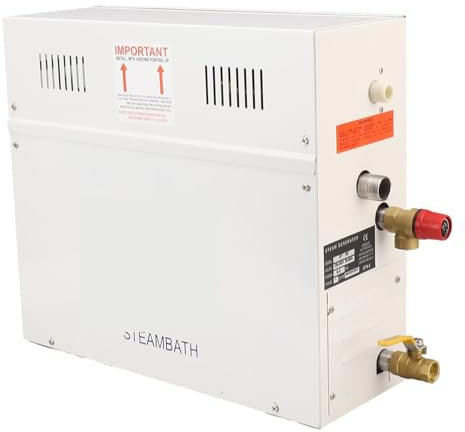 Ducha de vapor, estufa de sauna, máquina de sauna para baño, generador de vapor, para spa de alta eficiencia de calentamiento, control inteligente de tiempo y temperatura,4.5KW