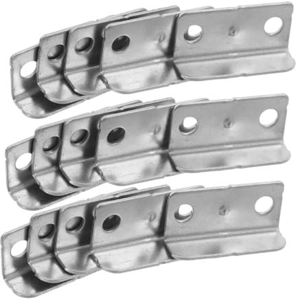 Gatuida 20Pièces Plaque de Frappe pour Verrou de Tiroir Équerre Droite pour Armoire et Bureau Accessoires Sécurité Installation Facile Maison et Bureau