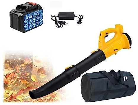 Soplador de aire inalámbrico de la industria de velocidades 320 CFM, barredora de hojas de nieve, herramientas de piezas de jardín, polvo for el cuidado del césped for batería de 21V ,Duradero Y Liger