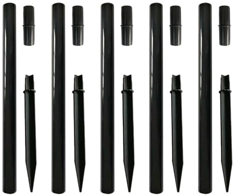 1Set Solar Light Pole Replacement Adapter Including Ground Spikes Extension Tubes Connectors for Landscape Lighting Accessories Durable Easy to Assemble