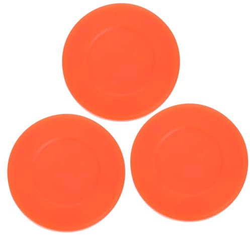 TOYANDONA 3 Stück Hockey Pucks für Eishockey und Straßenhockey Ergonomisches Design Smooth Surface PVC Material für Training und Wettkampf