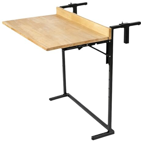 Stoolzfaid BalkonhäNgetisch,BalkongeläNder HäNgetisch,Balkon-Stehtisch FüR GeläNder,BalkonhäNgetisch HöHenverstellbar,BalkonhäNgetisch Klappbar HäNgend,Platz Sparen,FüR Terrasse,Garten
