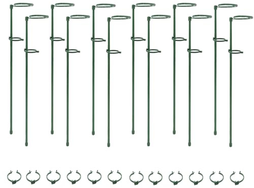 di supporto per – Materiale in fibra di vetro | Anello di a stelo singolo da 18 pollici 220 G, gancio da giardino resistente alle intemperie, migliora la crescita per
