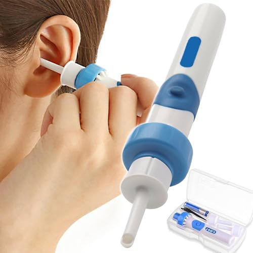Aspiratore Di Cerume Earsio - Con 2 Testine Di Ricambio Lavabili Aspirapolvere Per Orecchie Batteria, Morbido Confortevole, Indolore E Super Efficace, Nuovo Aspirapolvere Elettrico Per Orecchie (1Set)