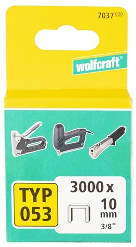 wolfcraft 7037000 3000 Klammern breit, X-harter Stahl Typ 53 10 mm