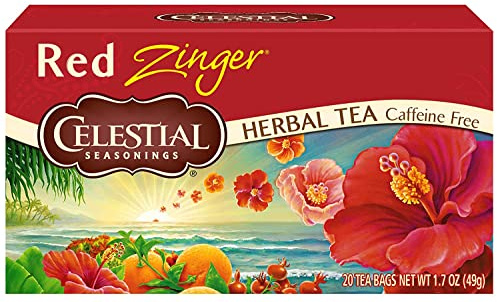 Celestial Seasonings Tea Caffeine Free Herbal Tea, Red Zinger 20 ea