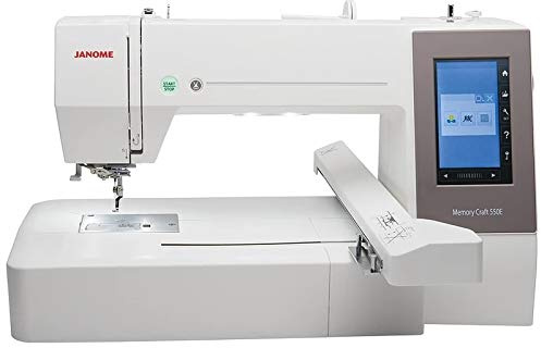 Máquina de coser Best Domestic Portable Euro Pro - Máquina de coser computadora blanca barata | Janome Memory Craft 550E máquina de bordado