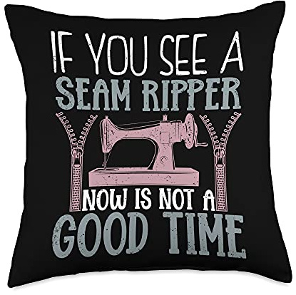 Seam Ripper Seamstress Quilting Sewer Quilter Funny Sewing Throw Pillow