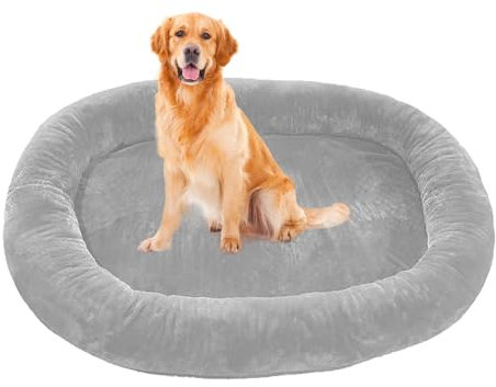 SJASD Waschbar Menschliches Hundebett,Riesenhundebett Haustierbett,Riesenhundebett für Menschen Hundekissen Hundekorb Hundekörbchen,Flauschig Orthopädisches Hundebett (185 * 120 * 30cm)