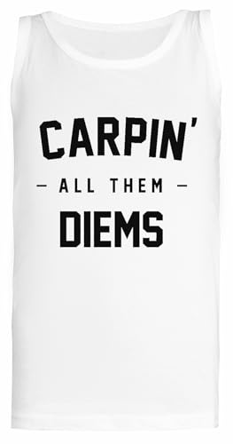 Rendytee Carpin all Them Diems T-Shirt Bianca Senza Maniche da Donna