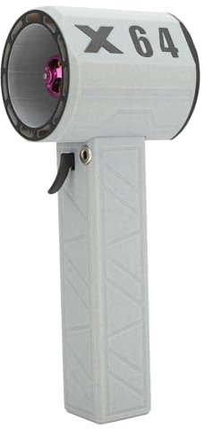 X64 - Soffiatore elettrico con motore brushless, 180000 giri/min, potente turbofan a 11 lame, spolverino elettrico portatile per auto asciutte, casa (bianco nero)