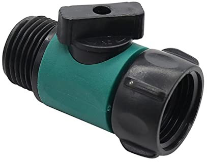 VBPCEFZTLK Gartenschlauchventil 3/4 Innengewinde auf 3/4 männliche Gewindegarten-Bewässerungsrohr-Fittings Autowäsche ProLong Schlauchschalter 10 Stück Gartenwasseranschluss