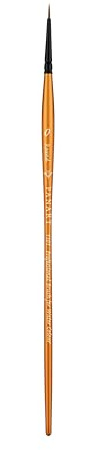 Pan Art Synthetic Sable Round No. 00 Brush for Watercolour & Gouache