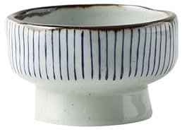 NEBE Ciotole Cucina Stoviglie in ceramica cinese con piede alto, ciotola for zuppa, ciotola for gelato, snack da ristorante, piatto for snack, piatto da dessert Scodella Colazione(B)