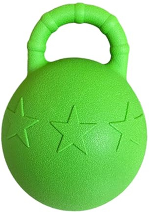 Sharplace Pelota de Juguete para Caballos, Pelota de Poni, Pelota Saltarina con Asa, Pelota de Entrenamiento Equino de Goma