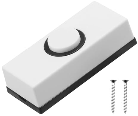 Wiring Door Bells Push Buttons with Screws Wall Mounted Doorbell Switches Hard Press Button Enduring Door Bells Button