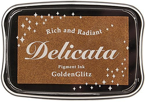 Tsukineko Delicata Golden Glitz Metallic Pigment Inkpad, Full by Tsukineko, LLC