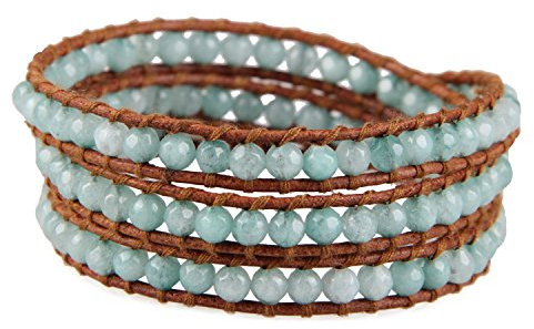 KELITCH 3 Wickelarmbänder für Damen Retro Klassiker Armbänder Silber Metall Nugget Cuff Lederarmbänder