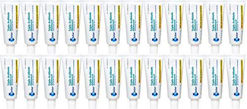 Globe Triple Antibiotic First Aid Ointment, 0.5 oz (24-Pack) First Aid Antibiotic Ointment, 24-Hour Infection Protection, Wound Care Treatment for Minor Scrapes, Burns and Cuts