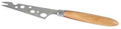 Twine Soft Cheese Knife - Stainless Steel Knife Set - Charcuterie Tools Cheese Board Accessories - Stainless Steel and Wood, Set of 1