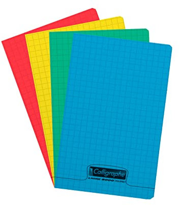 Calligraphe 18070C - Heft / Schulheft Calligraphe 11x17 cm, 48 Blatt, kariert, 90g, farbig sortiert, 1 Stück
