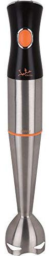 Jata BT176 - Batidora de mano de 1.000 W, Pie de acero inoxidable desmontable, Doble cuchilla de acero inox de gran solidez, Pulsador de potencia, Incluye vaso medidor de 600 ml