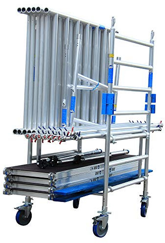 Alumexx Transportrahmen-Set für Fahrgerüstmaterial (2er-Set) - Gerüst - Alugerüst - Aluminiumgerüst - Baugerüst - Fahrgerüst - Rollgerüst - Malergerüst - Gartengerüst